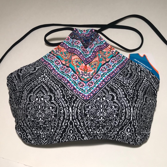 NWT O’RAGEOUS Multi Halter Swim Boho Beach Top M - Picture 5 of 8
